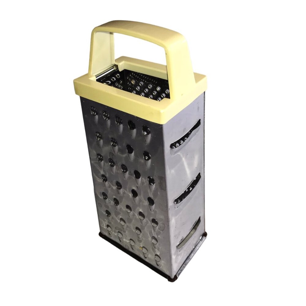 Cheese Box Grater, Stainless Steel, Upright, Standing, Freestanding, Countertop.